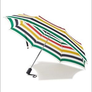 COPY - BNWT HBC Stripes +Fulton Multi stripe Compact Umbrella